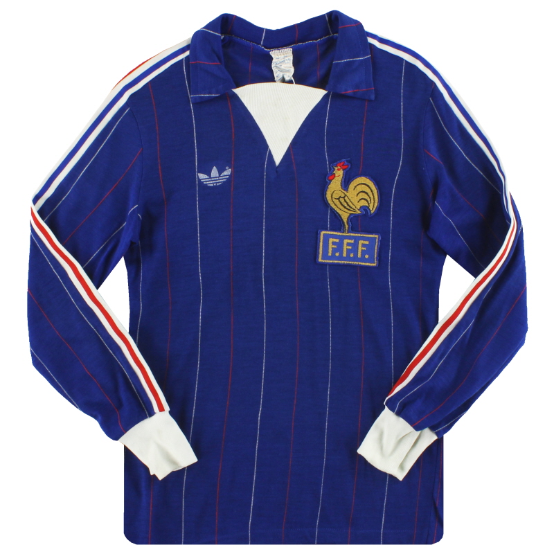 1980-82 France adidas Home Shirt L/S S