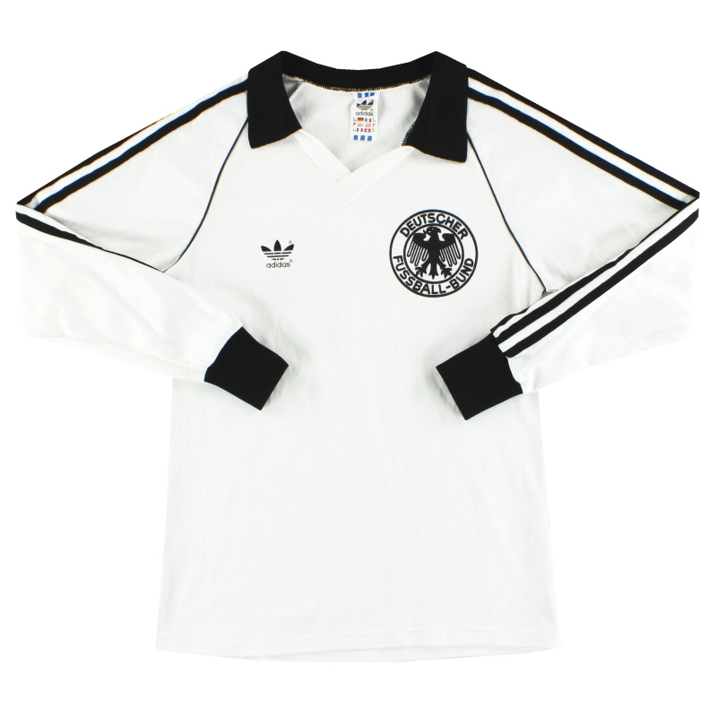 1980-82 West Germany adidas Home Shirt L/S *Mint* S