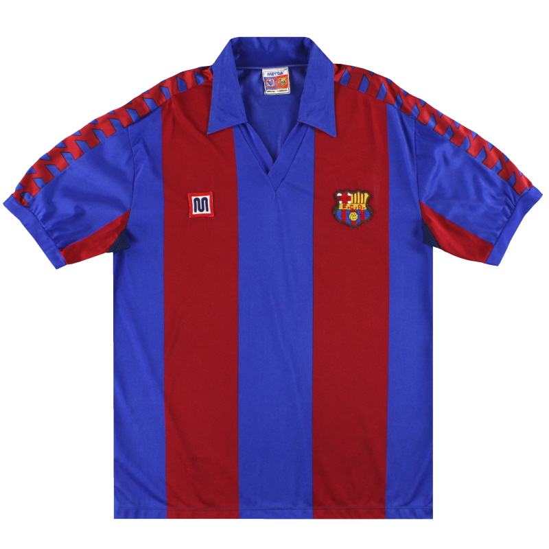 1982-89 Barcelona Meyba Home Shirt *Mint* M