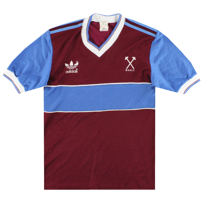 1983-84 West Ham adidas Home Camiseta M