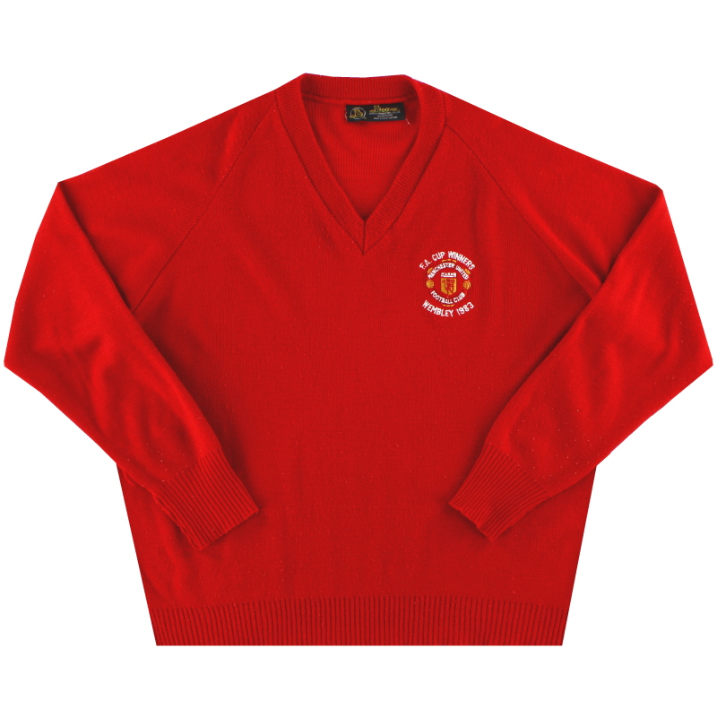 1983 Manchester United Beaver 'FA Cup Winners' Sweatshirt L