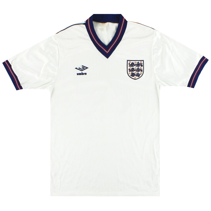 1984-87 England Umbro Home Shirt M