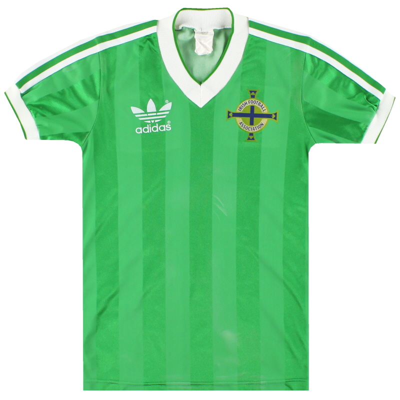 1985–86 Nordirland adidas Heimtrikot L. Jungen