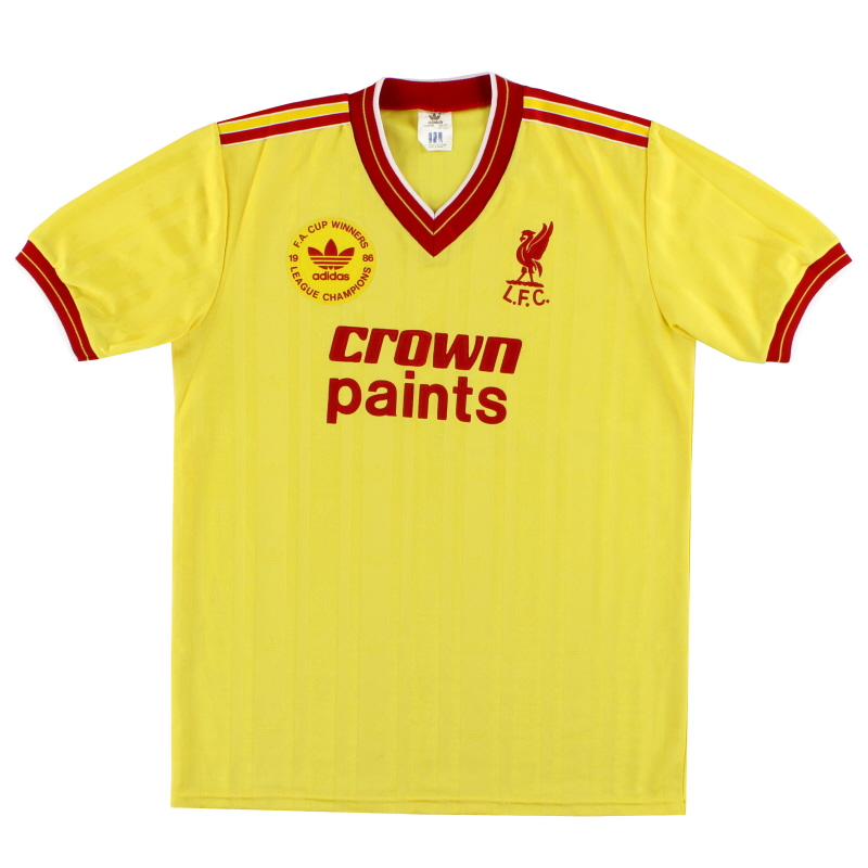 Tratado coro coser 1986-87 Liverpool adidas 'Champions' Tercera camiseta M