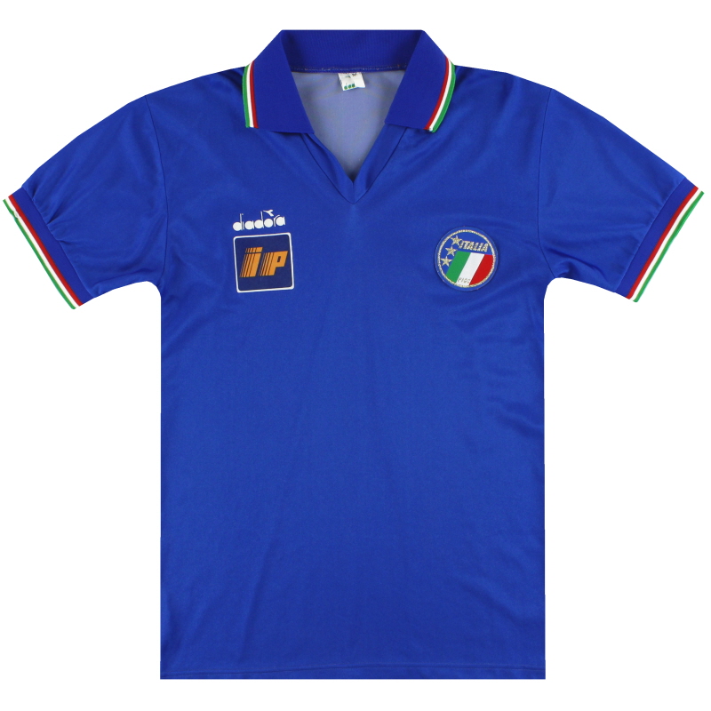 1986-90 Maglia Italia Diadora Player Issue Home * Mint * M