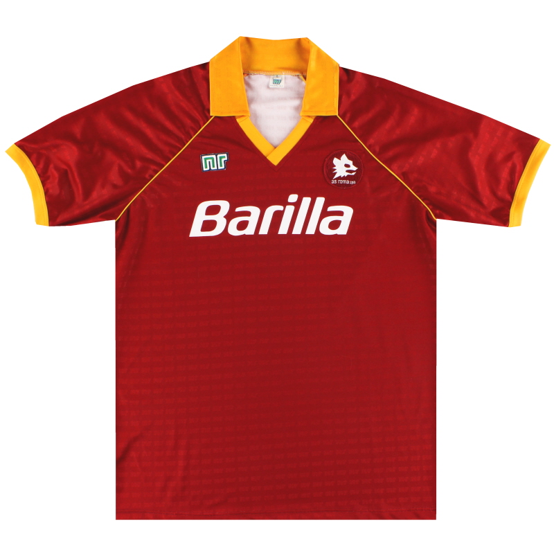 1987-88 Roma Home Shirt *As New* L