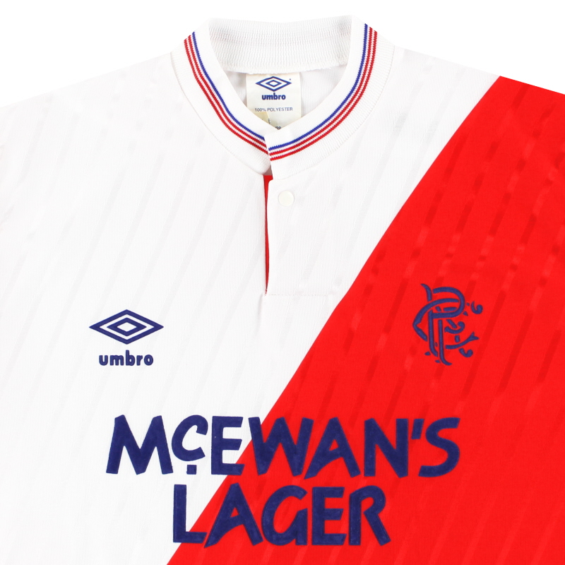 1987-90 Rangers Away Shirt (Very Good) M