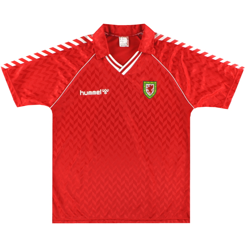 1987-90 Wales Hummel Home Shirt *Mint* XL