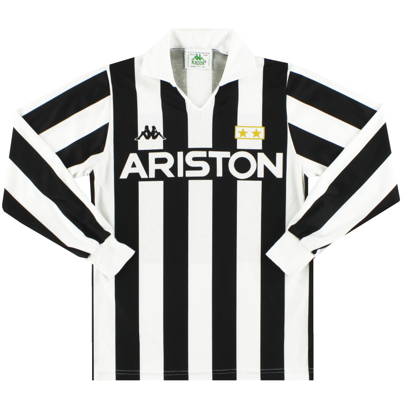 1988-89 Juventus Kappa Home Shirt L/S S.Boys
