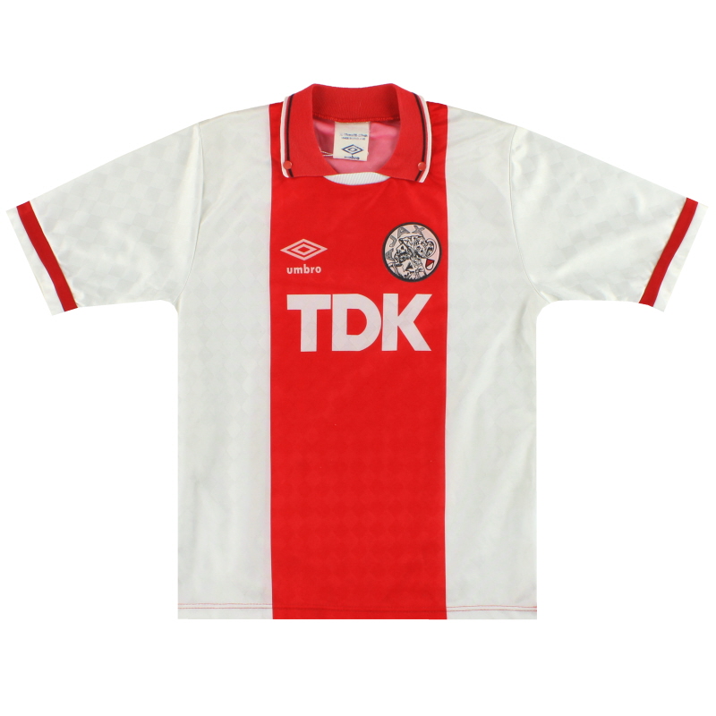1989-91 Ajax Umbro Home Shirt  Y