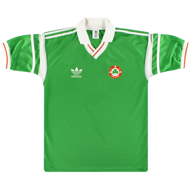 1988-90 Ireland adidas Home Shirt L