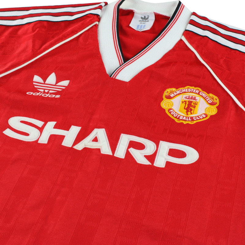 Manchester United 1988-90 Adidas Home Shirt – Premier Retros