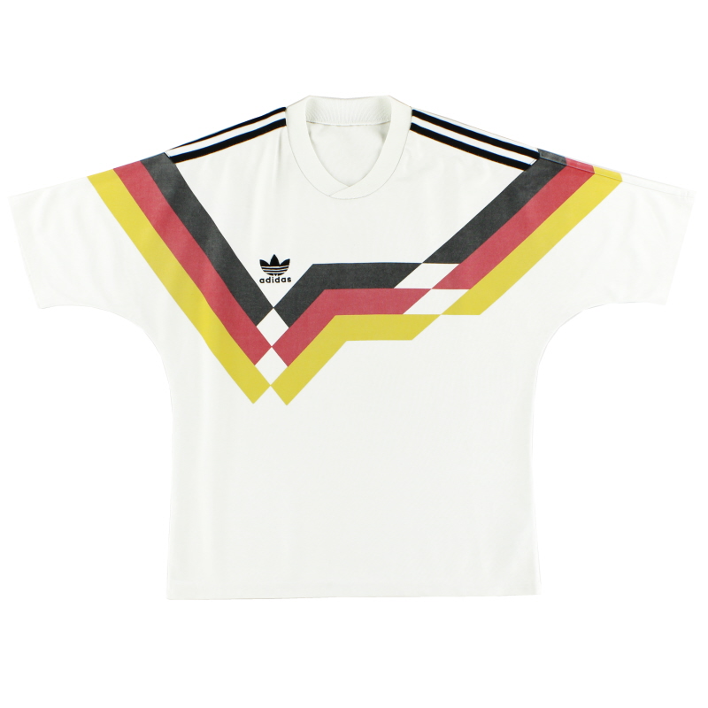 1988-90 West Germany adidas Home Shirt L