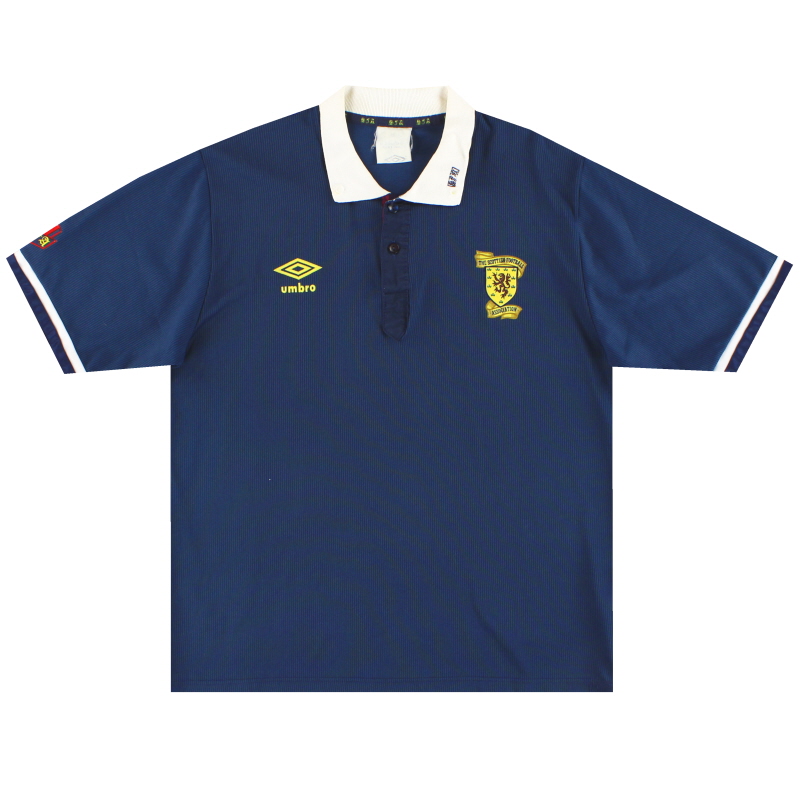 1988-91 Scotland Umbro Home Shirt XL