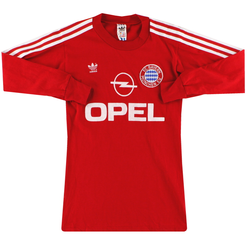 1989-91 Bayern Munich adidas Home Shirt L/S S