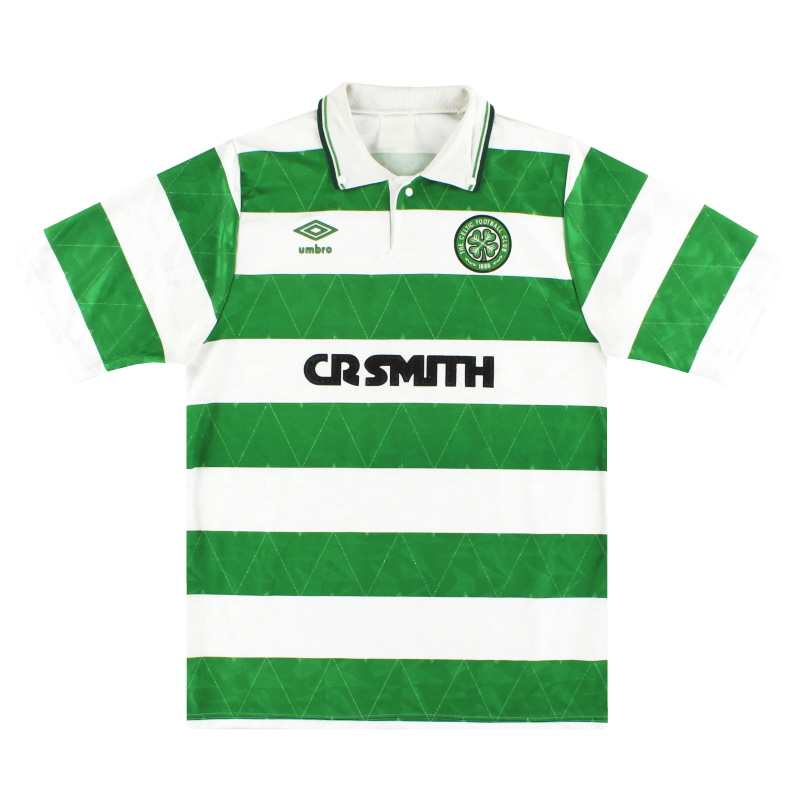 1989-91 Celtic Umbro Home Shirt L