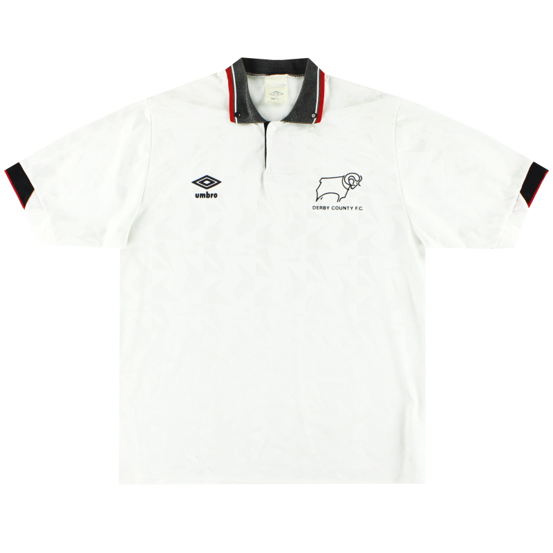 1989-91 Derby County Umbro Home Shirt XL