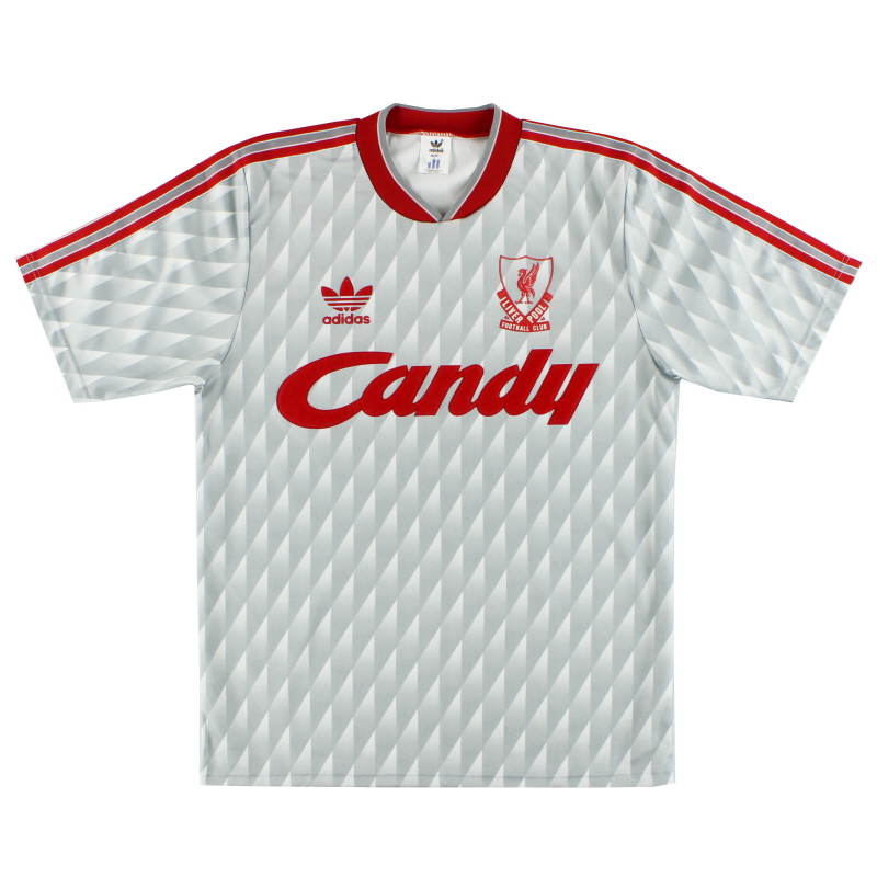 1989-91 Liverpool adidas Away Maglia L. Boys