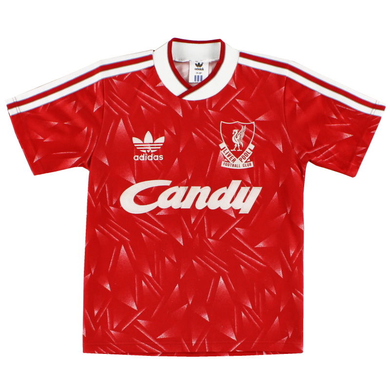 1989-91 Liverpool adidas Home Shirt L.Boys - 300746