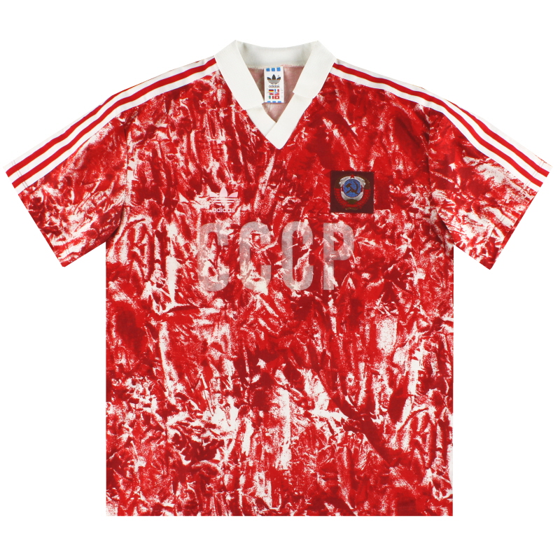 1989-91 Soviet Union adidas Home Shirt L - 301084