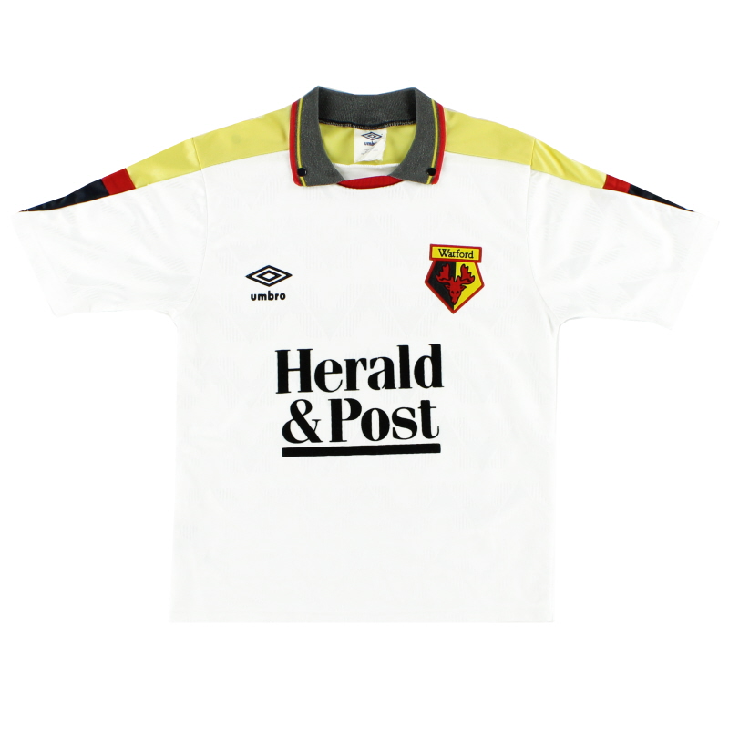 1989-91 Watford Umbro Away Shirt L.Boys