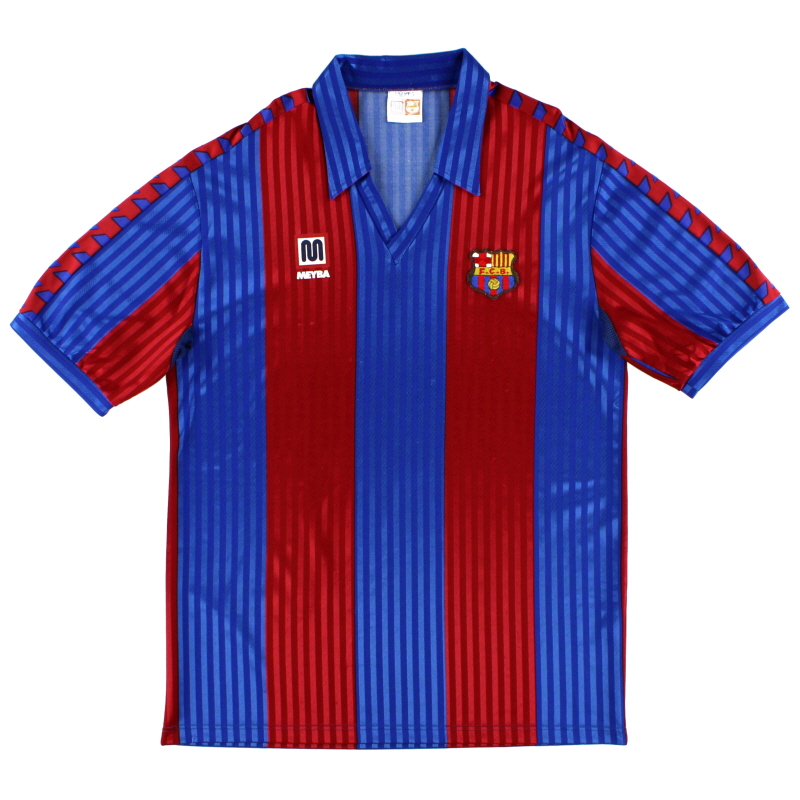 1989-92 Barcelona Meyba Home Shirt *Mint* XXL