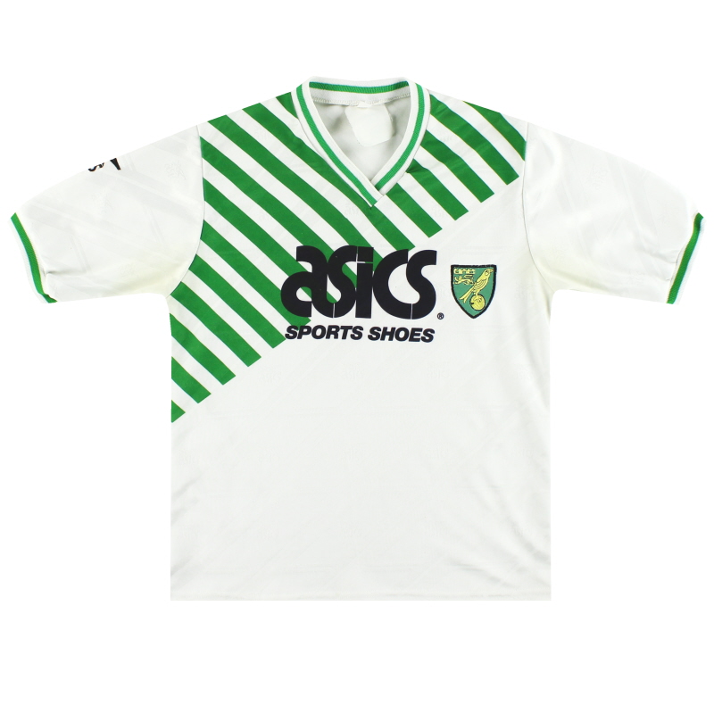 Camiseta de visitante Asics del Norwich City 1989-92 Y