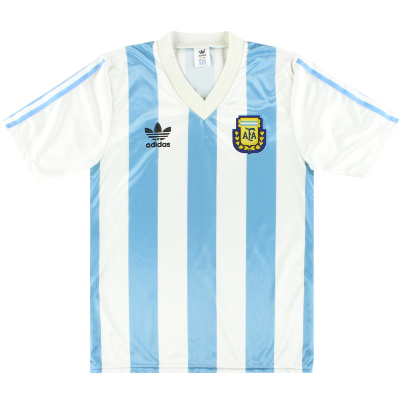 1990-91 Argentina adidas Home Shirt S