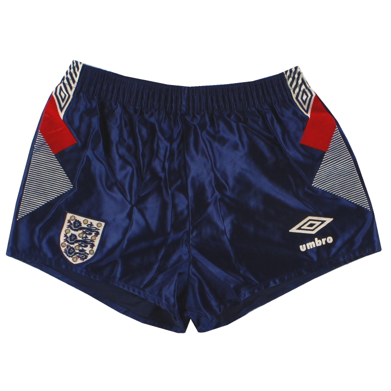1990-92 Inghilterra Umbro Home Shorts XS