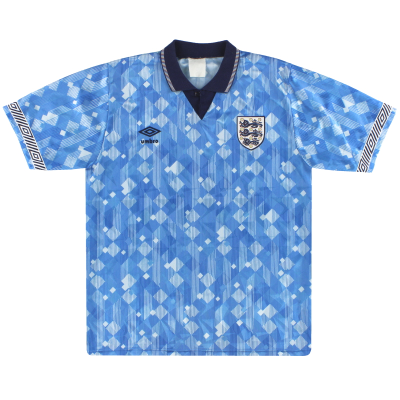 1990-92 England Umbro Third Shirt L