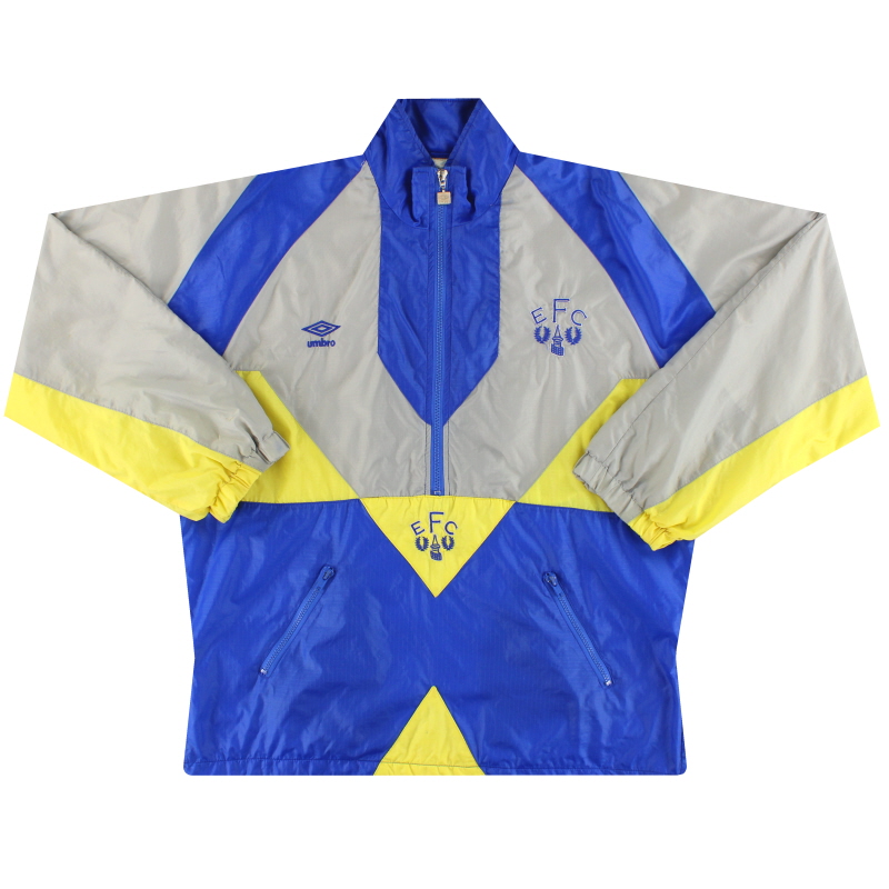 1990-92 Abrigo de entrenamiento Everton Umbro L