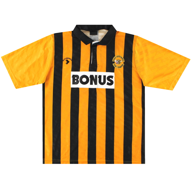 Camiseta de primera equipación del Hull City Matchwinner 1990-92 L