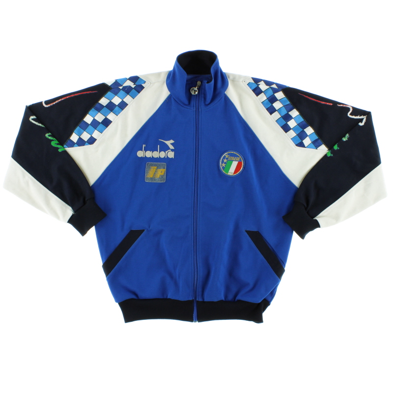 1990-92 Italy Diadora Player Issue Track Jacket XL