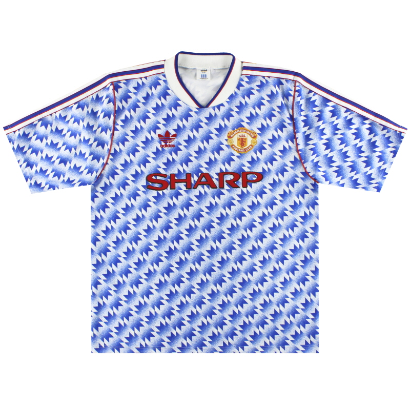 1990-92 Manchester United adidas Away Shirt S