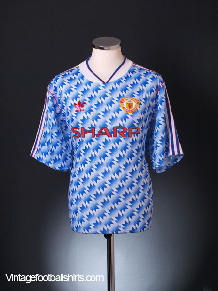 89/90 Retro Manchester United Away Jersey – AM Jersey