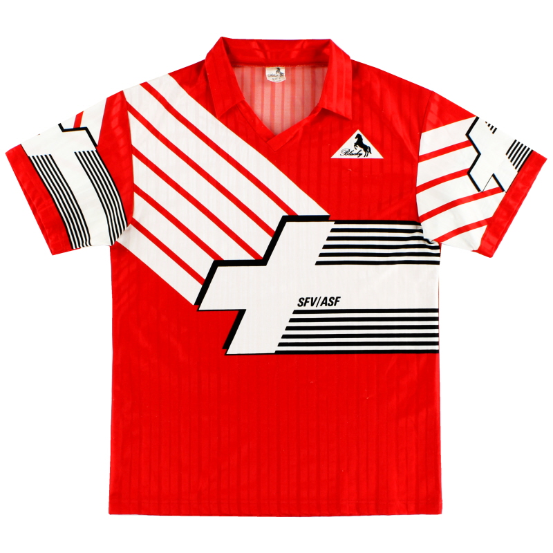 1990-92 Switzerland Home Shirt L