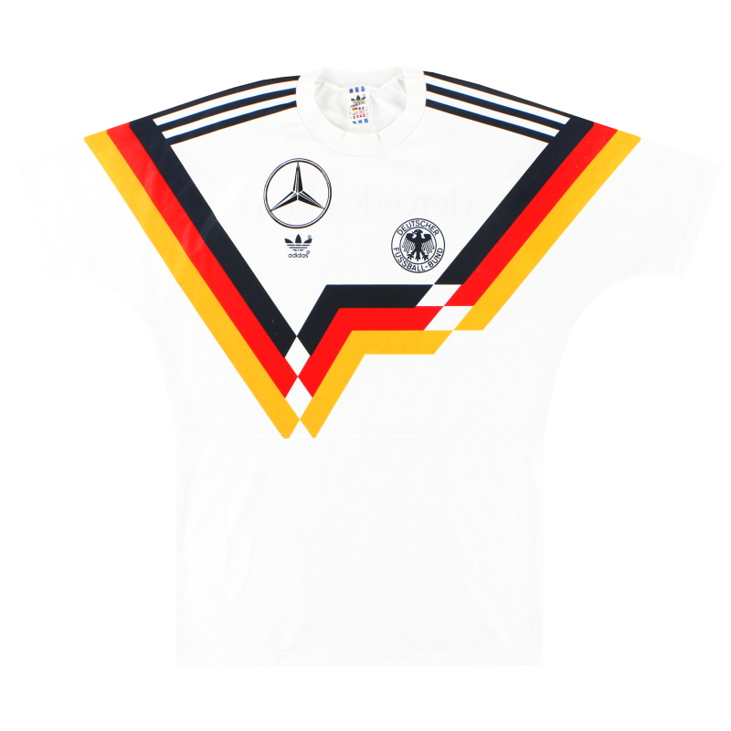 1990-92 West Germany adidas Home Shirt *Mint* L