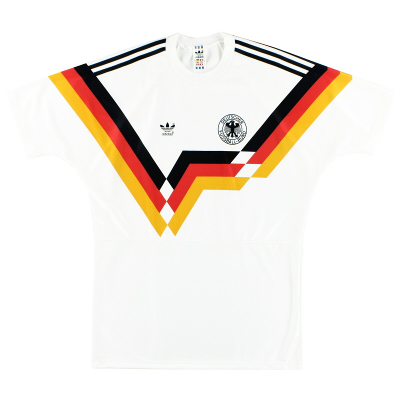 1990-92 West-Duitsland adidas thuisshirt S