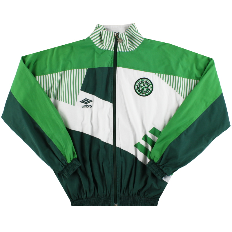 1991-92 Celtic Umbro Player Issue Presentation Jacket L