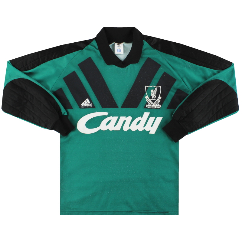 1991-92 Liverpool adidas Goalkeeper Shirt S