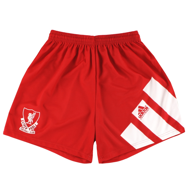 1991-92 Liverpool adidas Home Celana Pendek M