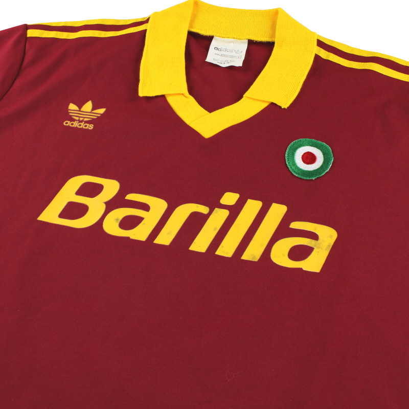 1991-92 Roma adidas Home Shirt L