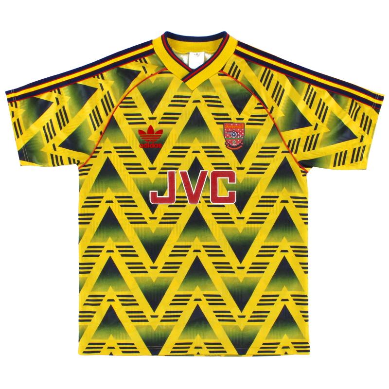 1991-93 Arsenal adidas Away Shirt L - 301276
