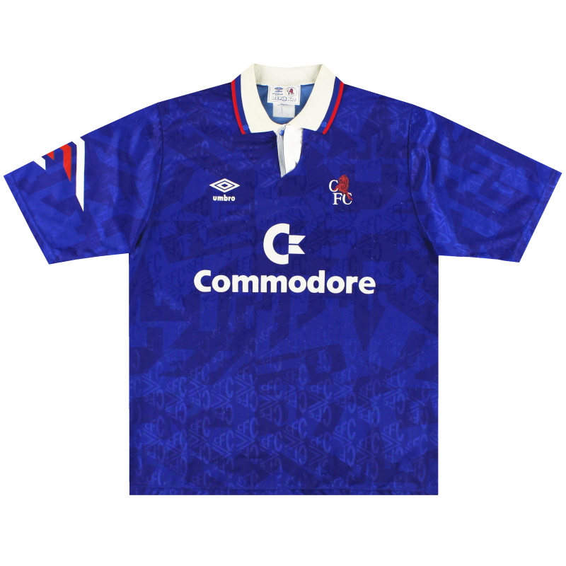 1991-93 Chelsea Umbro Baju Kandang L