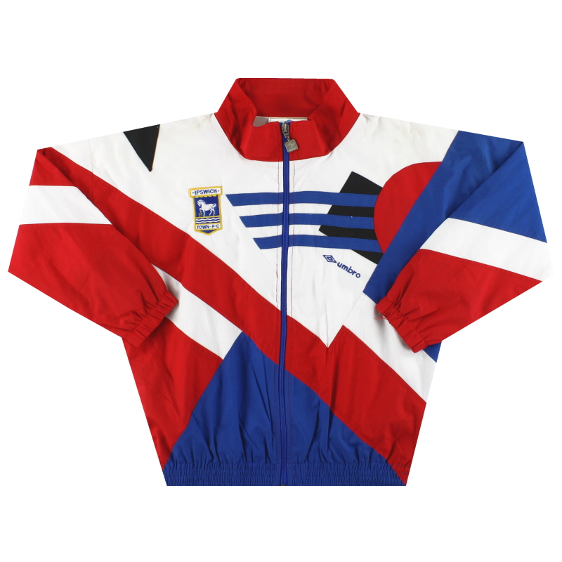 1991-93 Ipswich Umbro Track Jacket *As New* L.Boys