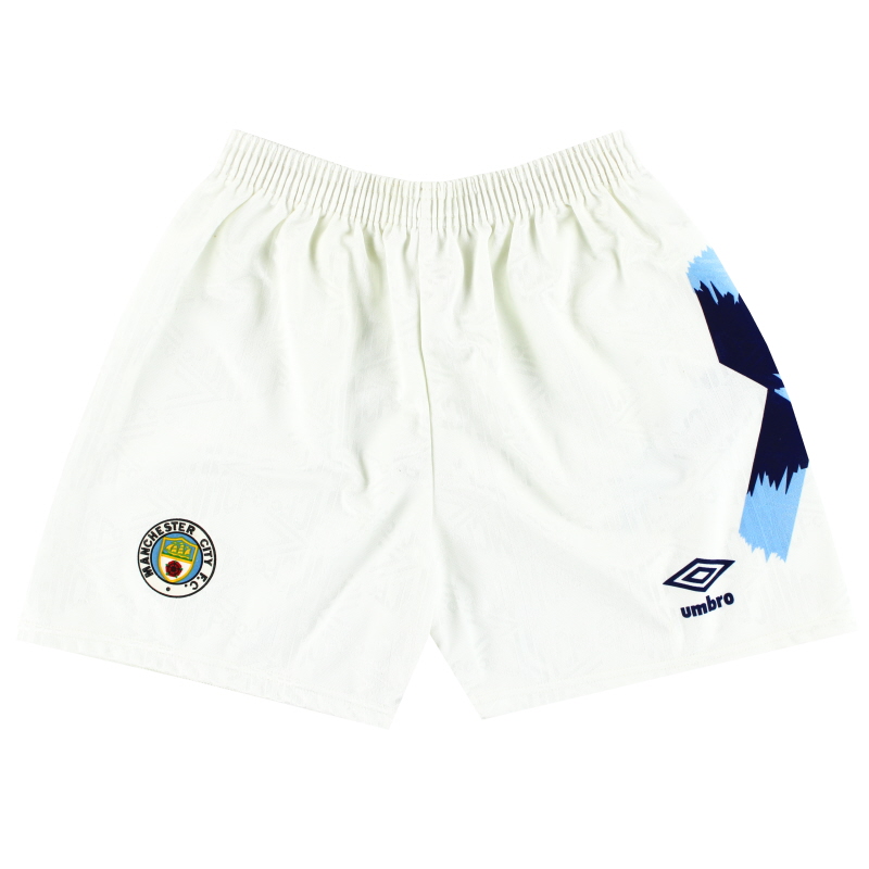 1991-93 Manchester City Umbro Home Shorts M
