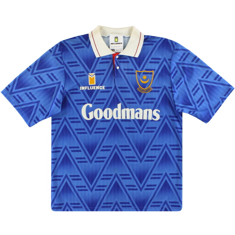 1991–93 Домашняя футболка Портсмута L