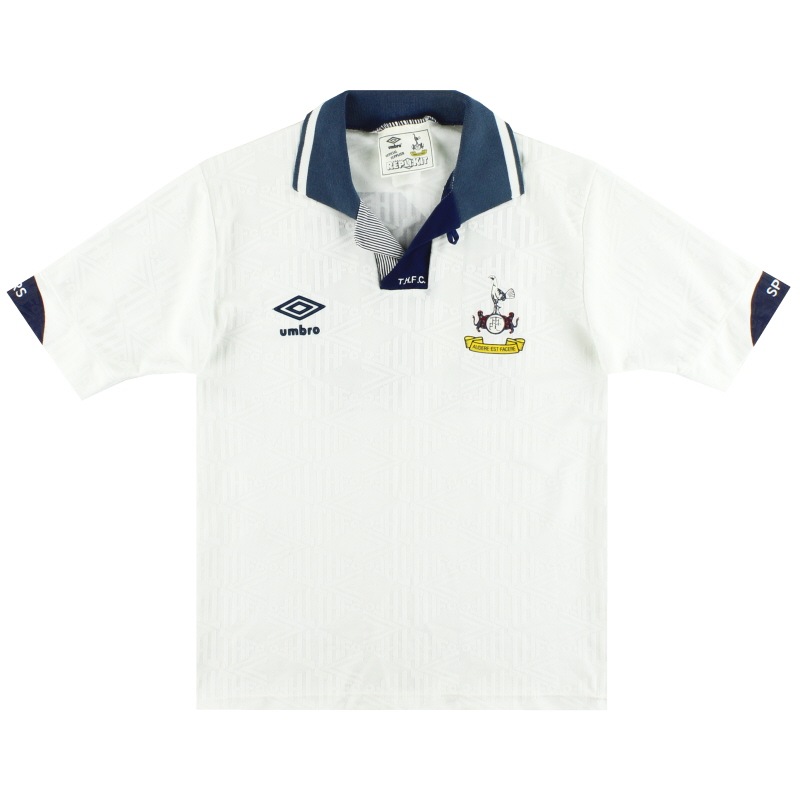 1991-93 Tottenham Umbro Home Shirt #10 Y