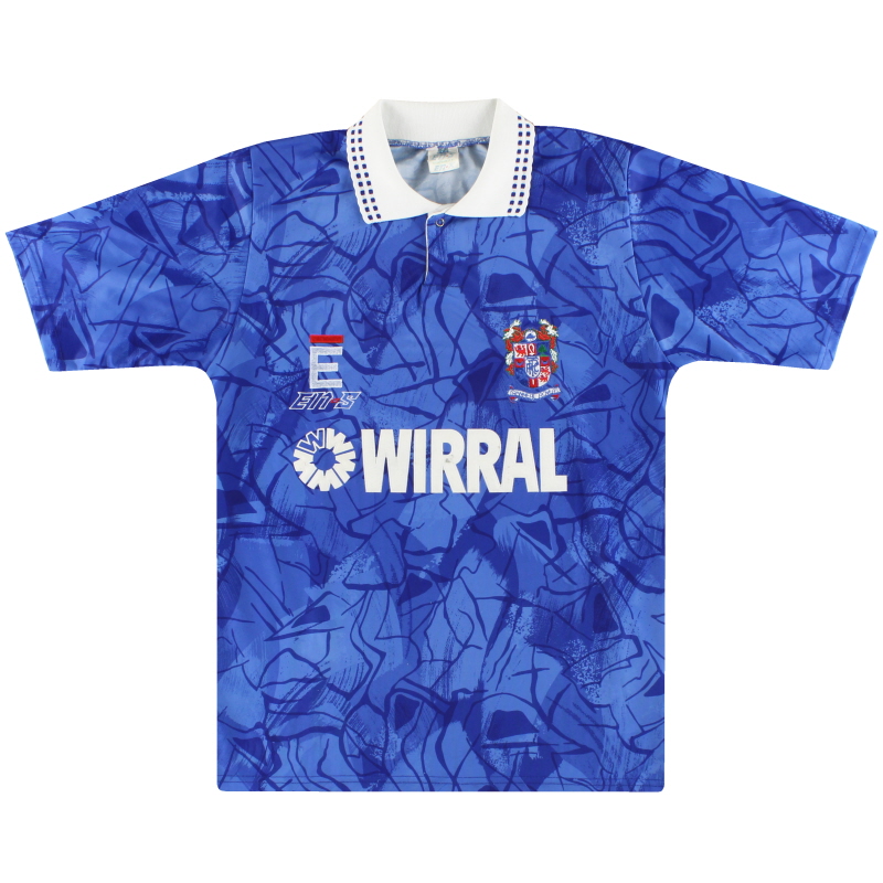 1991-93 Tranmere Rovers EN-S Maglia da trasferta L.Boys