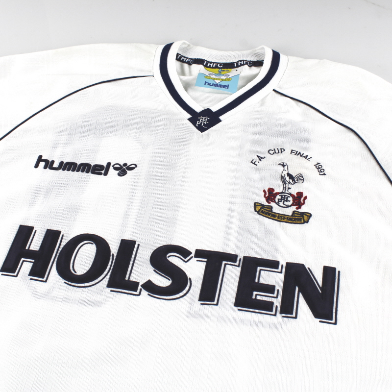 Spurs Retro 1991 Hummel Fa Cup Semi Final Shirt, Size 2XL